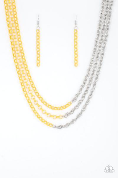 Paparazzi Accessories Turn Up The Volume - Yellow picture