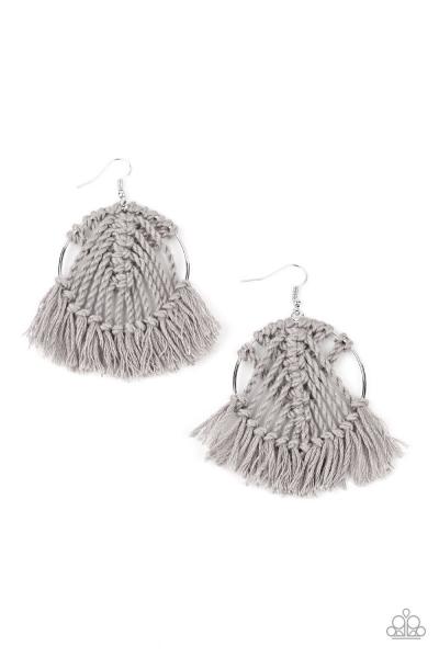 Paparazzi Accessories All About MACRAME - Silver picture