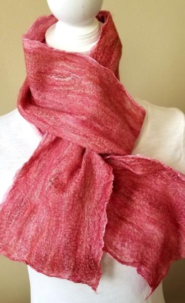 Pink Nuno Felt Scarf
