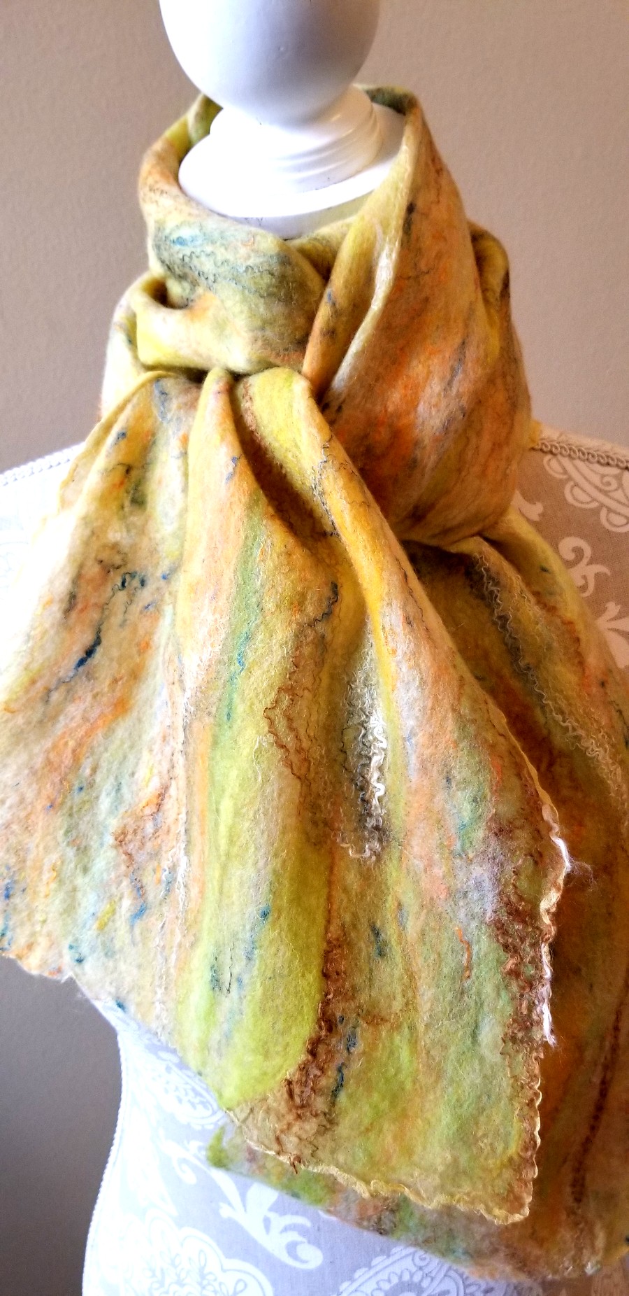 Autumn Afternoon Nuno Felted Scarf picture