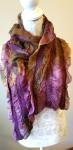 "Vineyard"  Nuno Felted Scarf