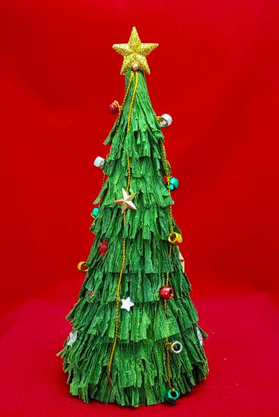 Crepe Paper Holiday Trees picture