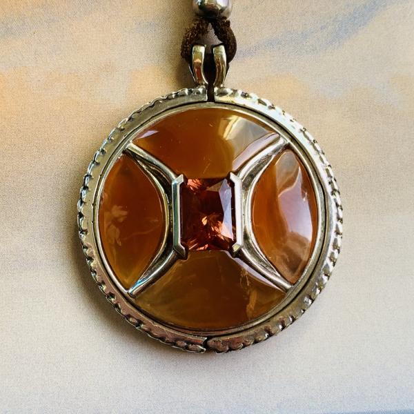 Sunstone, Tangerine and Rose Quartz Talisman Pendant picture