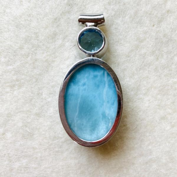 Larimar and Blue Zircon pendant picture