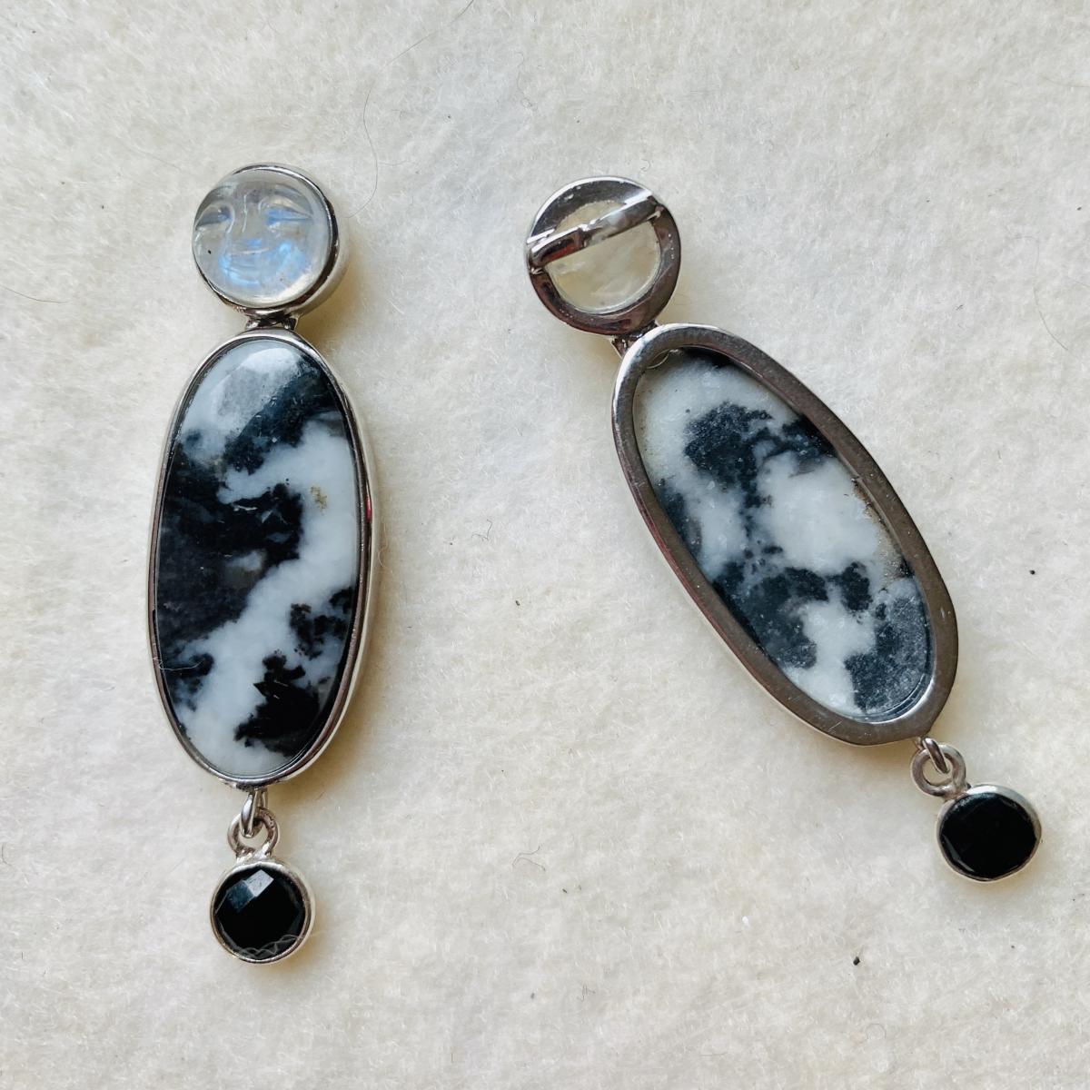 Moonstone and Jas0er drop,earrings picture