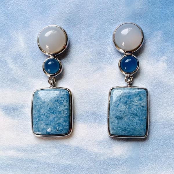 Violane blue Diopside drop earrings