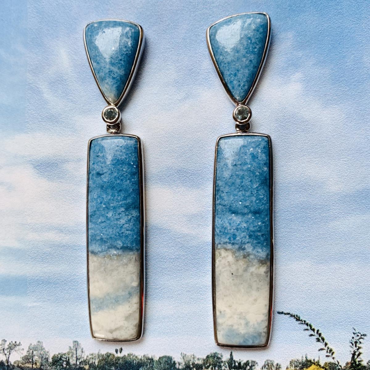 Violane Blue Diopside earrings picture