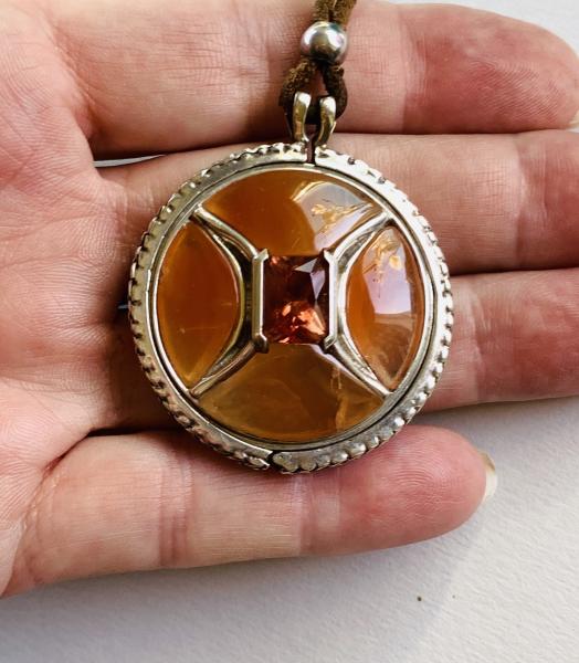 Sunstone, Tangerine and Rose Quartz Talisman Pendant picture