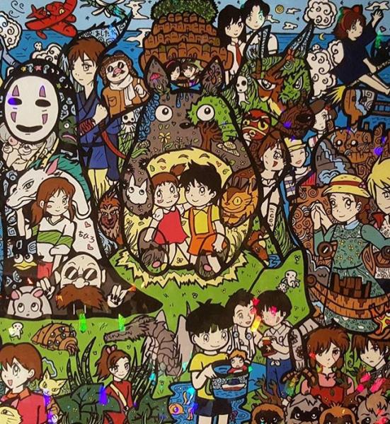 Ghibli Sparkly Print picture