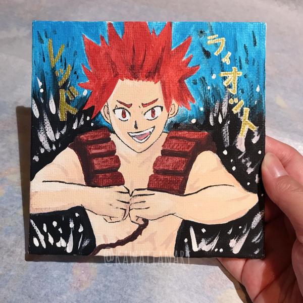 Red Riot 5x5 Painting