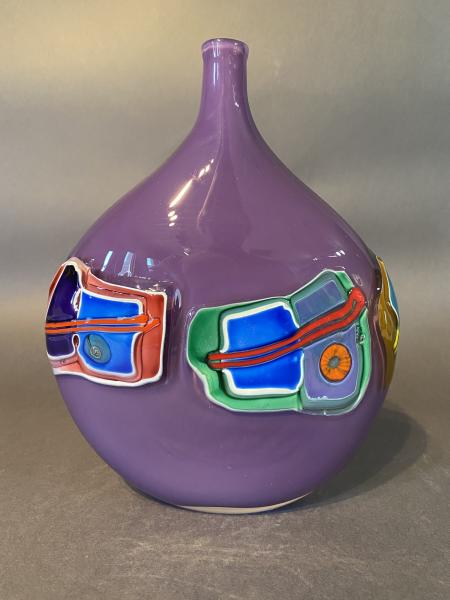 Pattern Vessel Bottle Purple picture