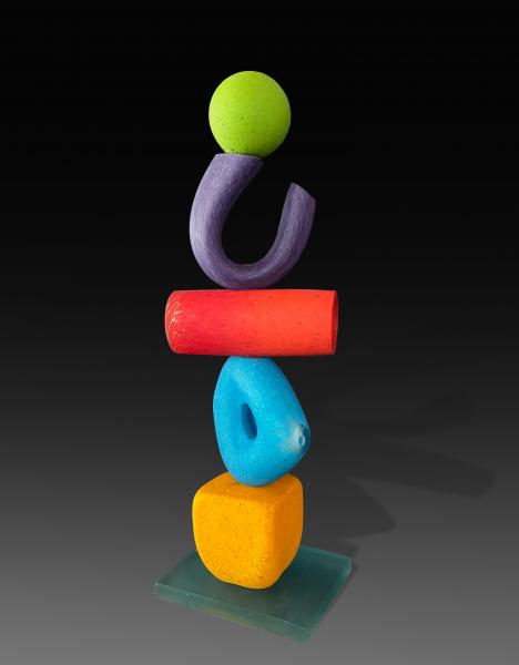 "Balance" Geometric sculpture picture