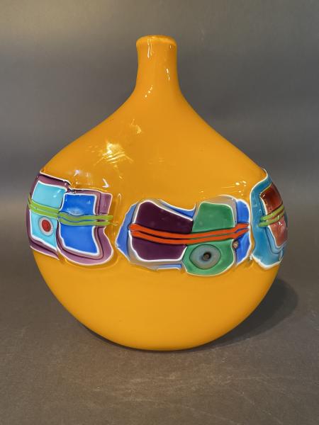 Pattern Vessel Bottle School Bus Yellow picture