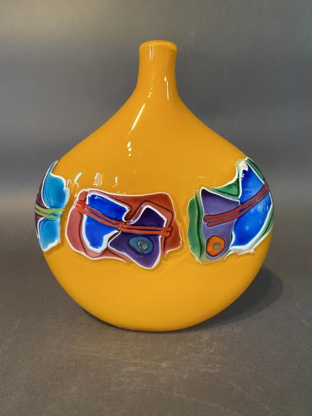 Pattern Vessel Bottle School Bus Yellow picture