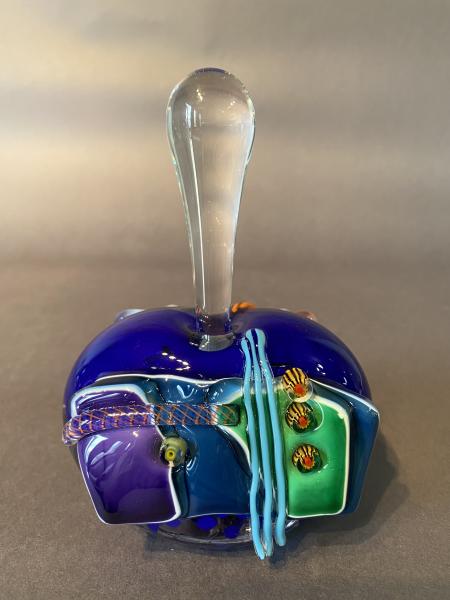 Shard Perfume Bottle Cobalt Blue picture