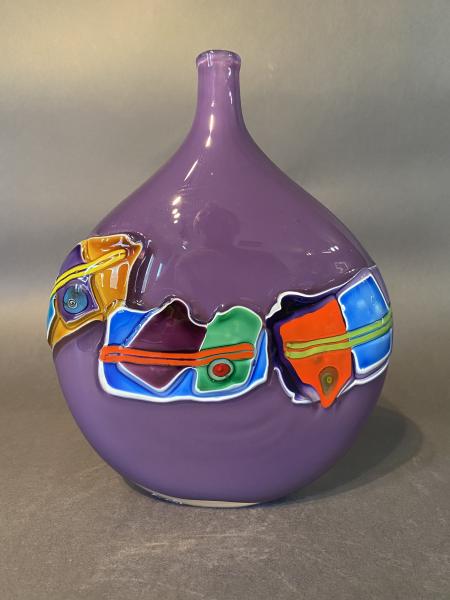 Pattern Vessel Bottle Purple