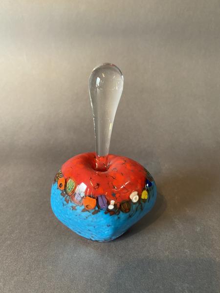 Monet Perfume Bottle - Red & Turquoise picture