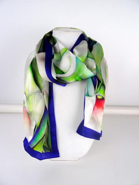 Abstract Cala Lily Silk Scarf