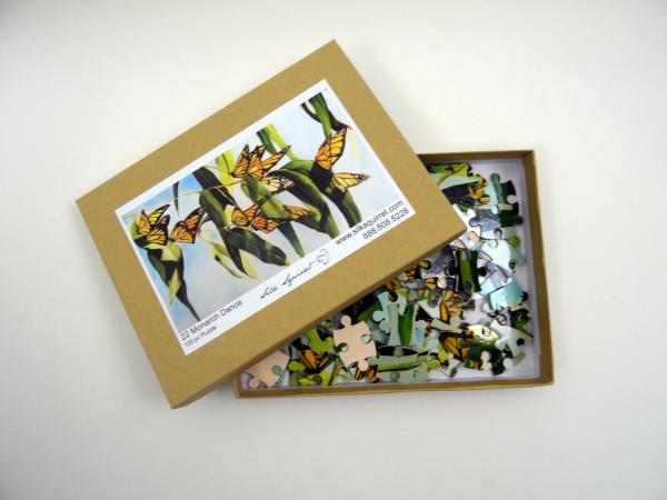 Monarch Butterflies & Eucalyptus Jigsaw Puzzle - Garden Lover - 120 Pieces