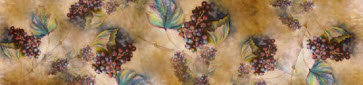 At the Villa Wine Clusters Sheer Silk Scarf picture