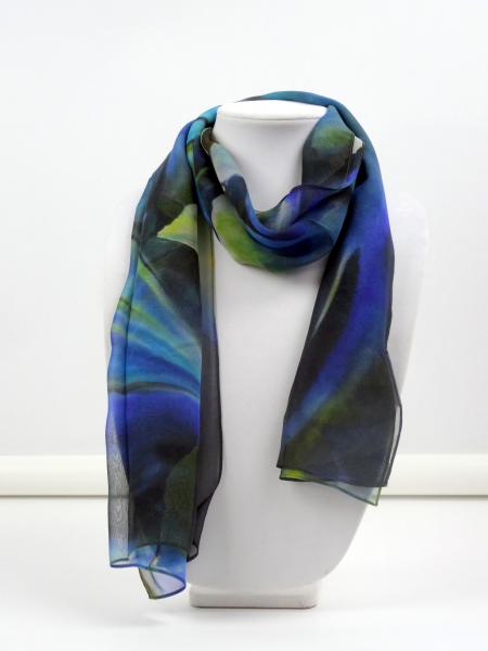 Calm Waters Sheer Silk Scarf