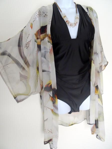 My Pear Tree Kimono Cover-Up, Sheer
