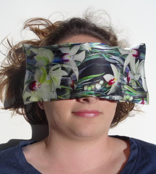 Aromatherapy Eye Pillow Self-Care w/Silk Case - Cymdibium Orchids