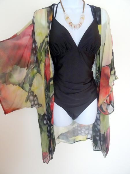 The Winery Kimono Cover-Up, Sheer