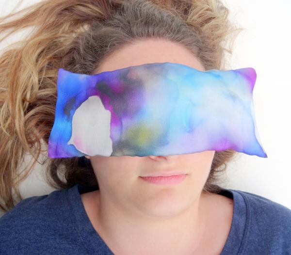 Aromatherapy Eye Pillow Self-Care w/Silk Case - Petals on the River