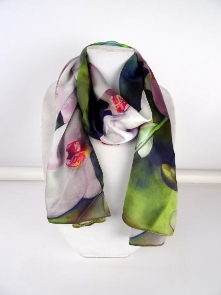 Angelic Orchids Silk Scarf