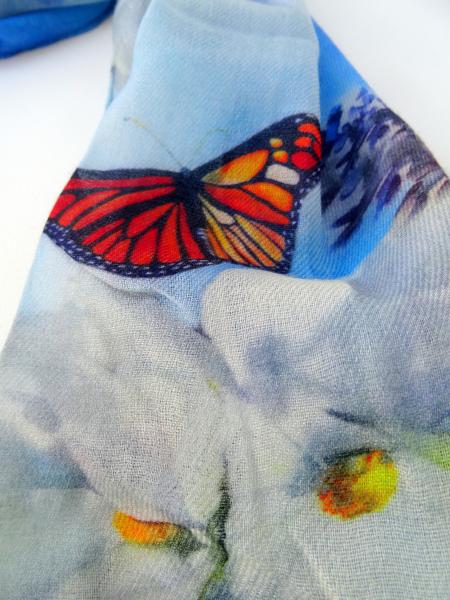 Monarch Butterfly Wool Scarf picture