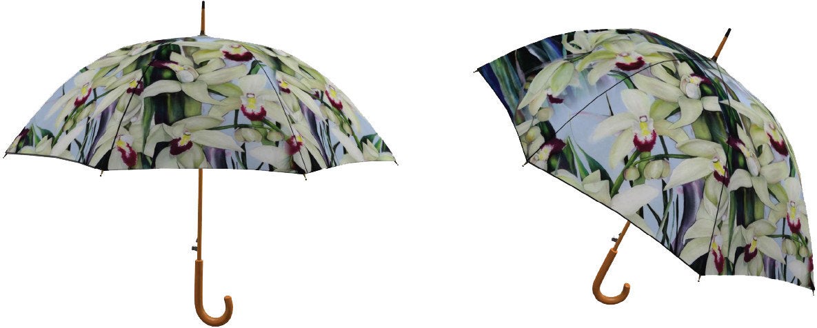Artful Umbrella - Cymbidiums
