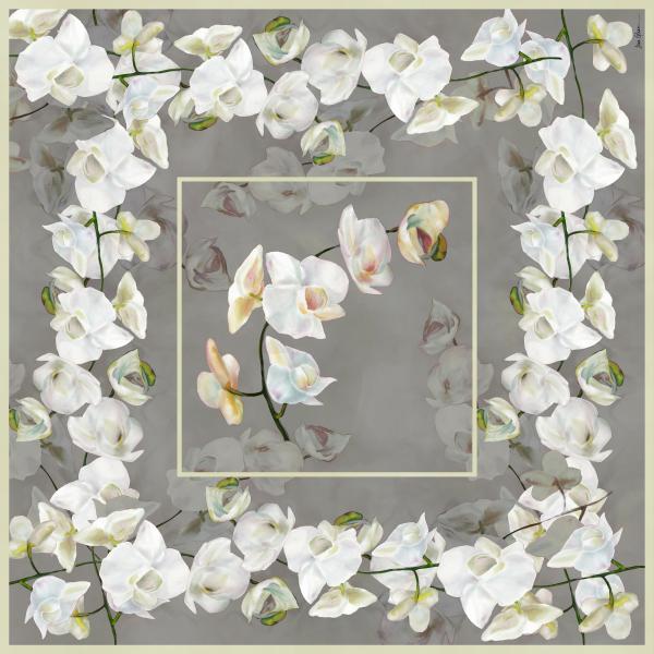 Gray Silk Wild Rag Bandana