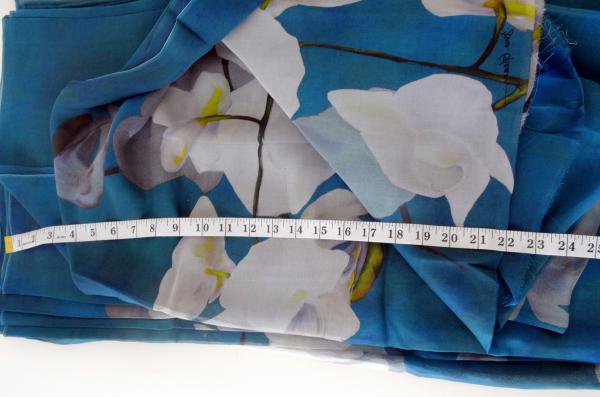 Classic Blue Silk Material
