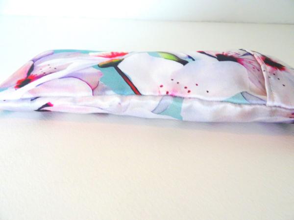 Aromatherapy Eye Pillow Self-Care w/Silk Case -Cherry Blossom Sakura picture