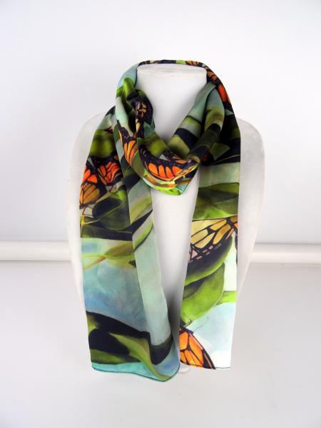 Monarch Dance Butterfly Silk Scarf