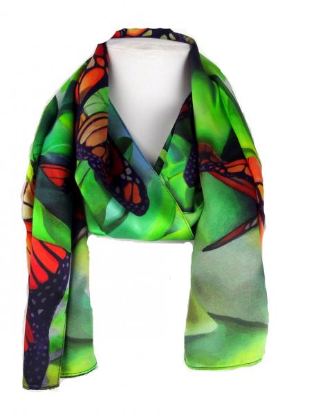 Morning Light Monarch Silk Scarf