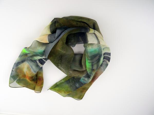 Bonjour II Hummingbird Sheer Silk Scarf picture