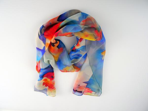 Koi / Goldfish "Watercolor" Scarf