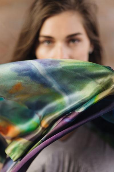 Calm Waters Silk Scarf picture