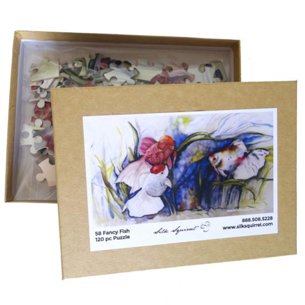 Adult Jigsaw Puzzle - Fancy Fish - 120 Pieces