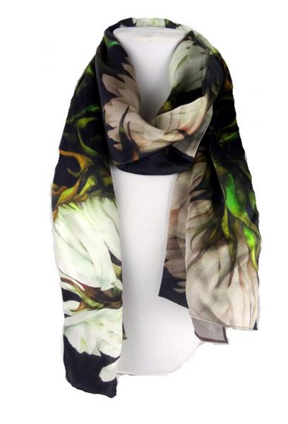 Sassy Sunflower Silk Scarf