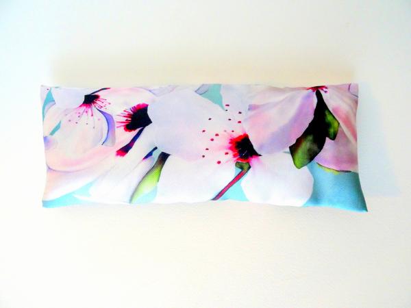 Aromatherapy Eye Pillow Self-Care w/Silk Case -Cherry Blossom Sakura picture