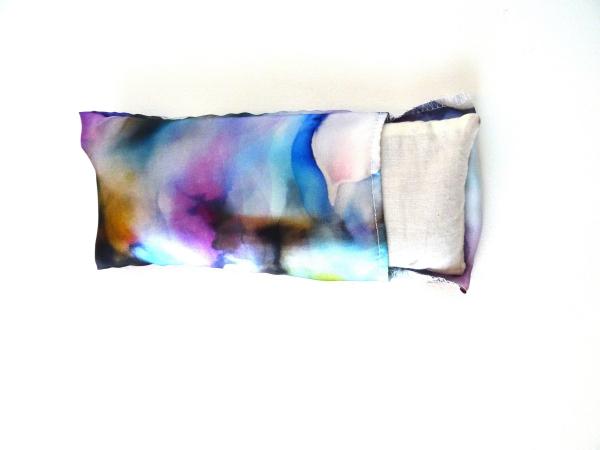 Aromatherapy Eye Pillow Self-Care w/Silk Case - Cymdibium Orchids picture