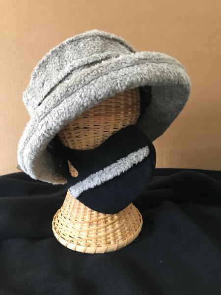 Gray brimmed hat picture