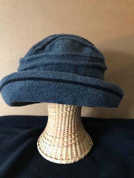 Gray brimmed hat picture