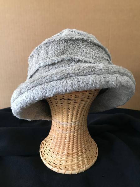 Gray brimmed hat picture