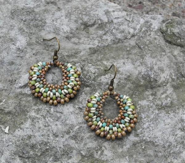 Hand Woven Dangle Earrings picture