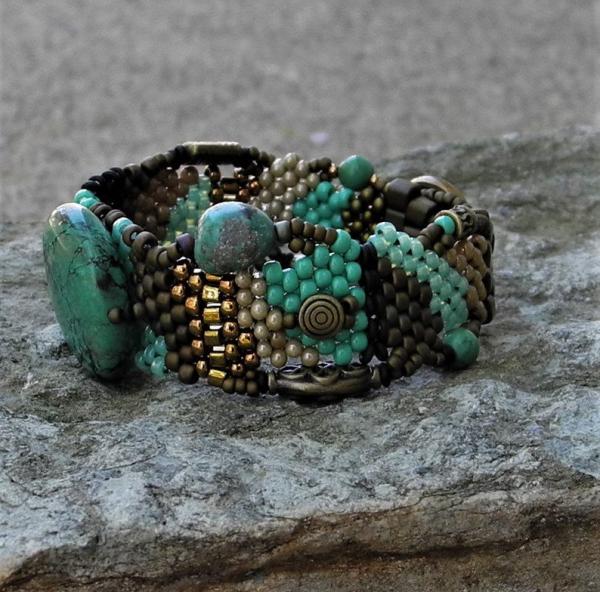 Hand Woven Turquoise Bracelet picture