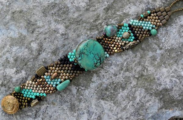 Hand Woven Turquoise Bracelet picture